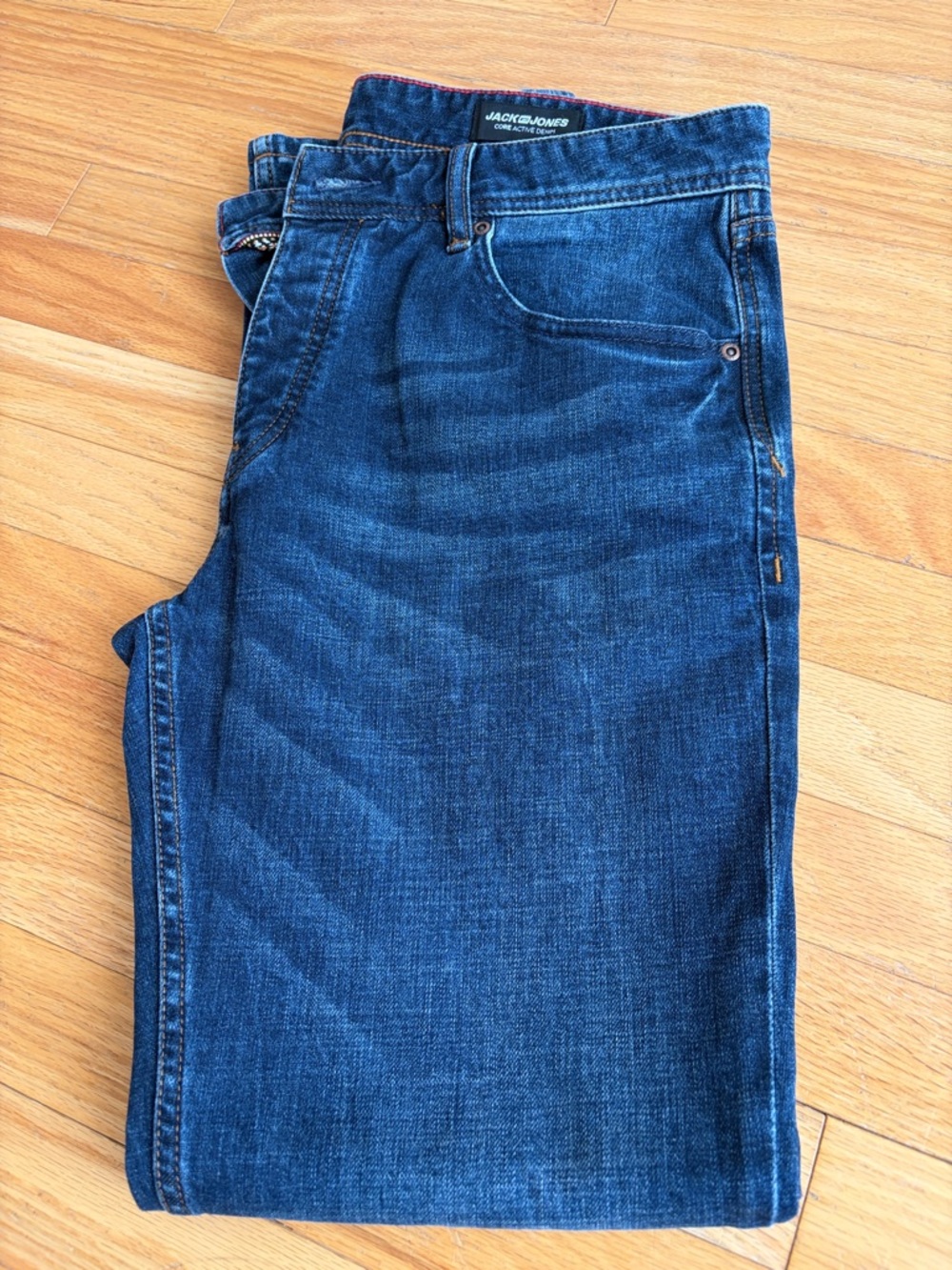 Jack & Jones Dark Blue Slim Straight Jeans